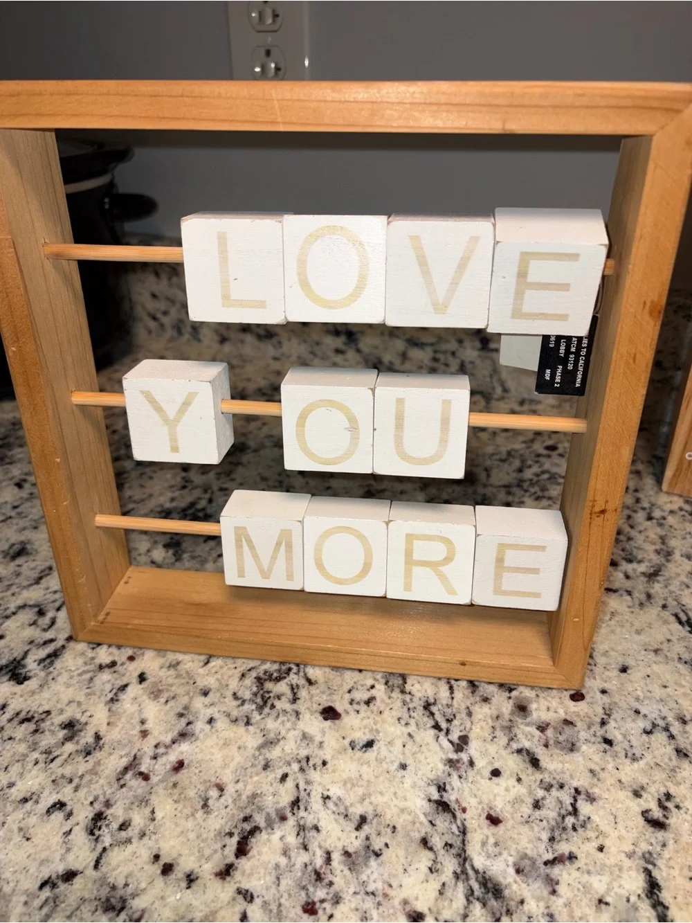 Wooden Block Sign 